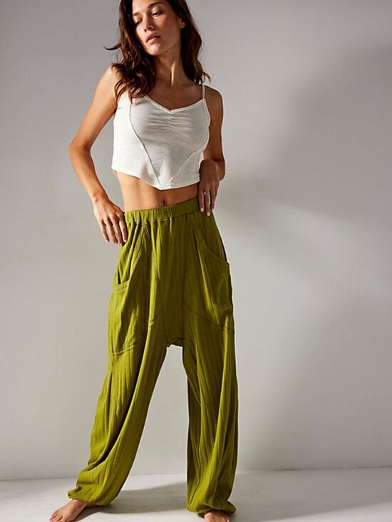 Free People Pants - FREE PEOPLE Intimately Coffee Chat Jogger Size L NWT